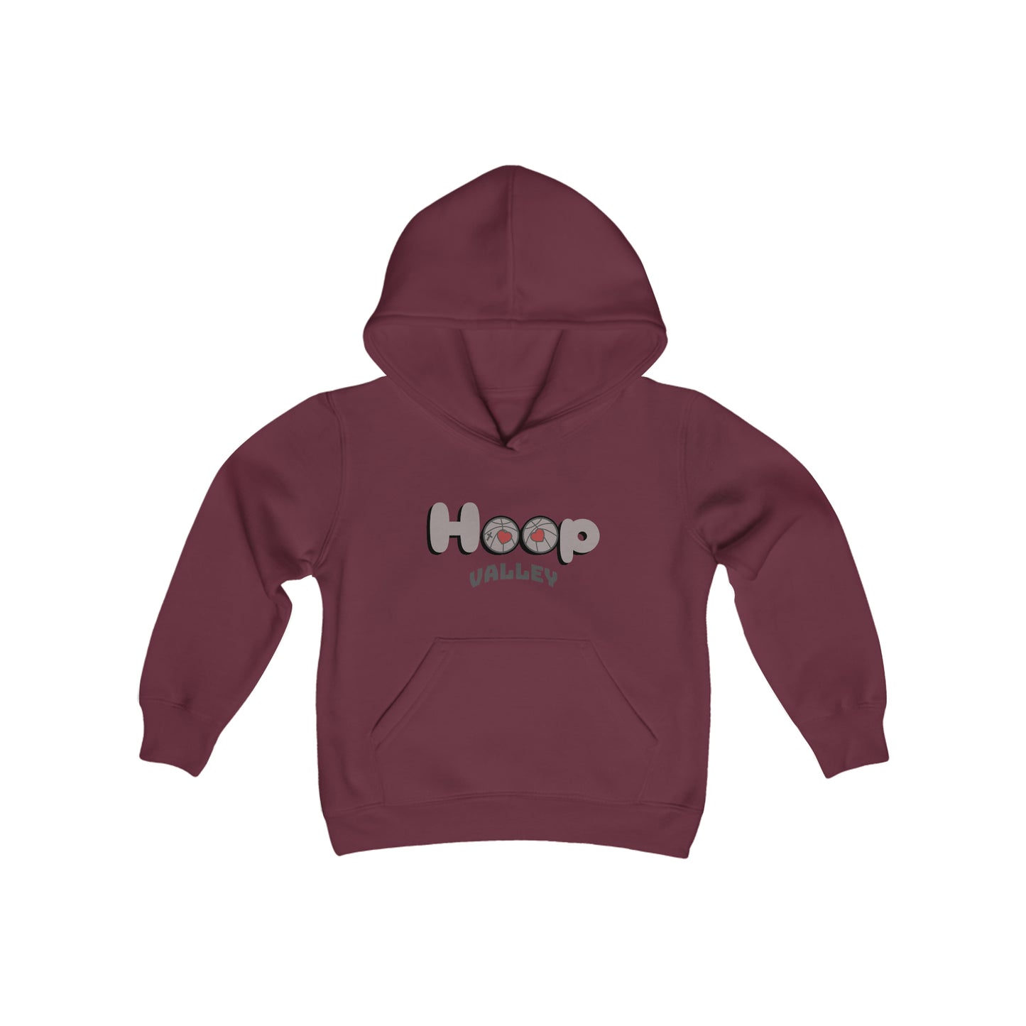 Hoop Valley Youth Hoodie Brown Logo