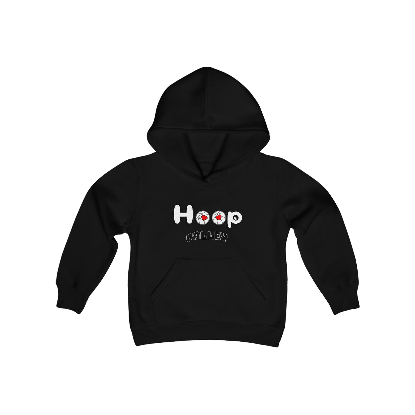 Hoop Valley Youth Hoodie White Logo